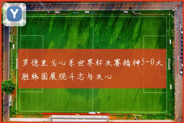 罗德里戈心系世界杯决赛精神5-0大胜韩国展现斗志与决心